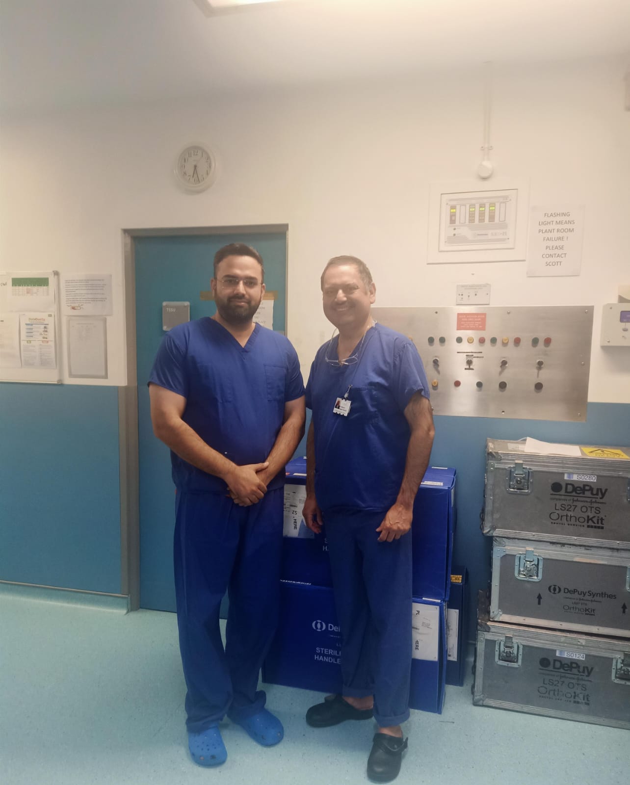 Dr. Rajesh Nanda with Dr. Paramjit Singh in UK